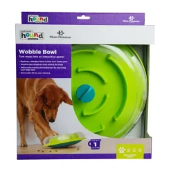 Wobble Bowl Grøn Niveau 1 - interaktiv foderskål til hunde