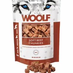Woolf Hunde- og Kattesnack Bløde Oksekødsbidder