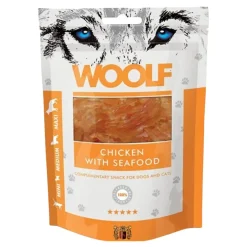 Woolf Hunde- og Kattesnack Kylling og Skaldyr Seafood
