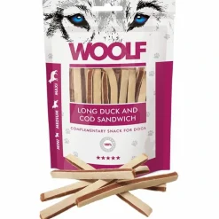 Woolf Hundesnack And og Torsk Lang Sandwich
