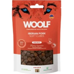 Woolf Hundesnack Bløde Terninger med Iberisk Svinekød - monoprotein 100 g