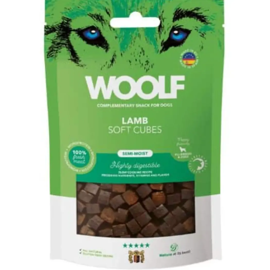 Woolf Hundesnack Bløde Terninger med Lam - monoprotein 100 g