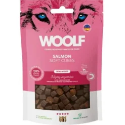 Woolf Hundesnack Bløde Terninger med Laks - monoprotein 100 g