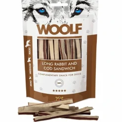 Woolf Hundesnack Kanin og Torsk Lang Sandwich