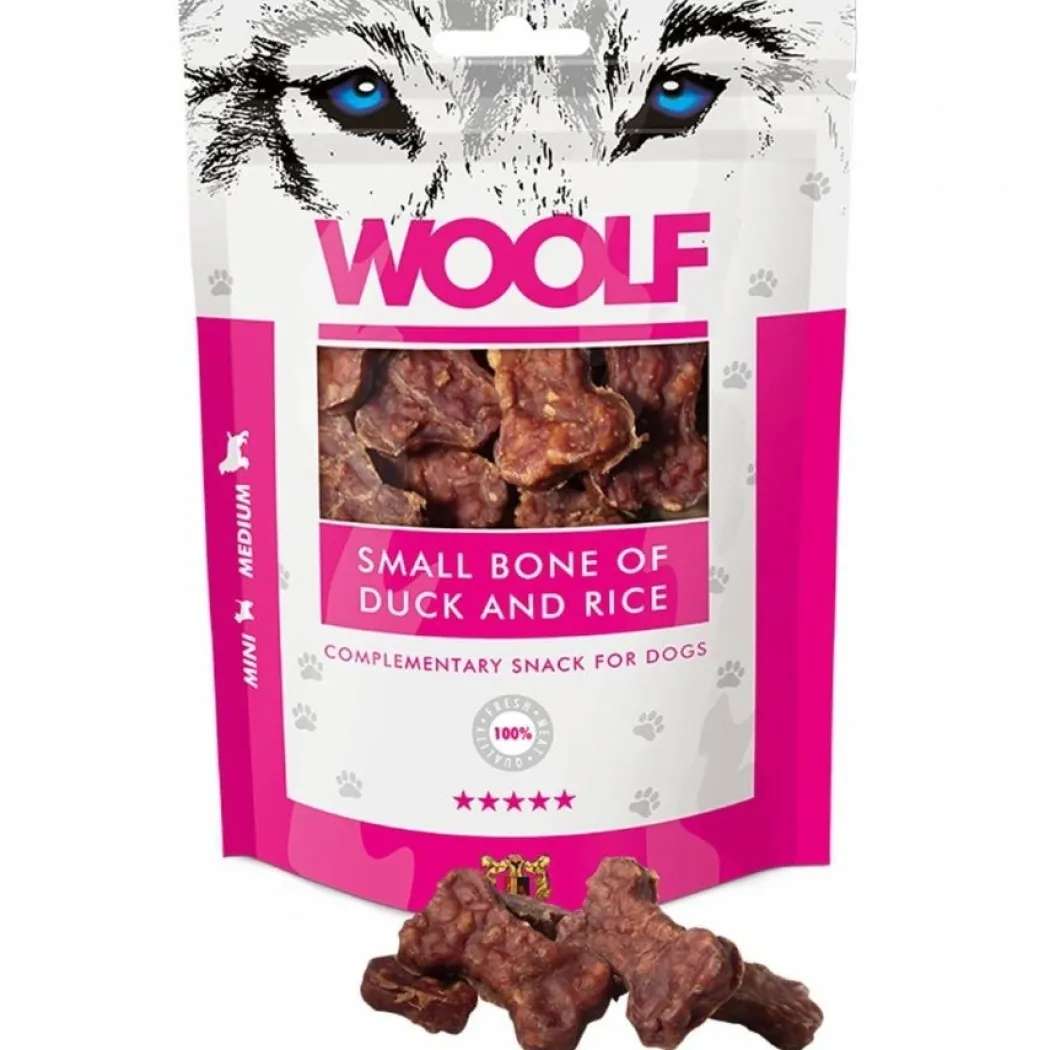 Woolf Hundesnack Små Ben med And og Ris