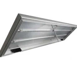 100x50 cm 250 L Sølv Alu lampe med 2 række LED
