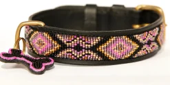 Zinj Ombima halsbånd Mini Pink - håndlavet hundehalsbånd