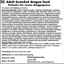 Zoo Med Natural Adult Bearded Dragon Food 567 Gram (Til Voksne skægagamer)