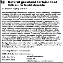 Zoo Med Natural Grassland Tortoise Food 425 Gram (Til Voksne landskildpadder)