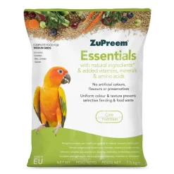 Zupreem Essentials Nymfeparakit og dværgpapegøje 7,5 kg