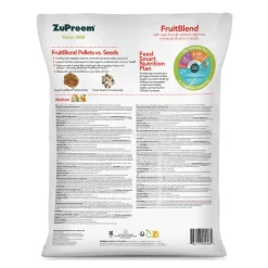 Zupreem Fruitblend Nymfeparakit og dværgpapegøje 7,5 kg